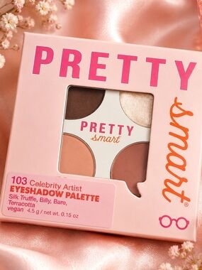 Pretty Smart 103 Celebrity Artist Eyeshadow Palette — Pink & Brown Shades